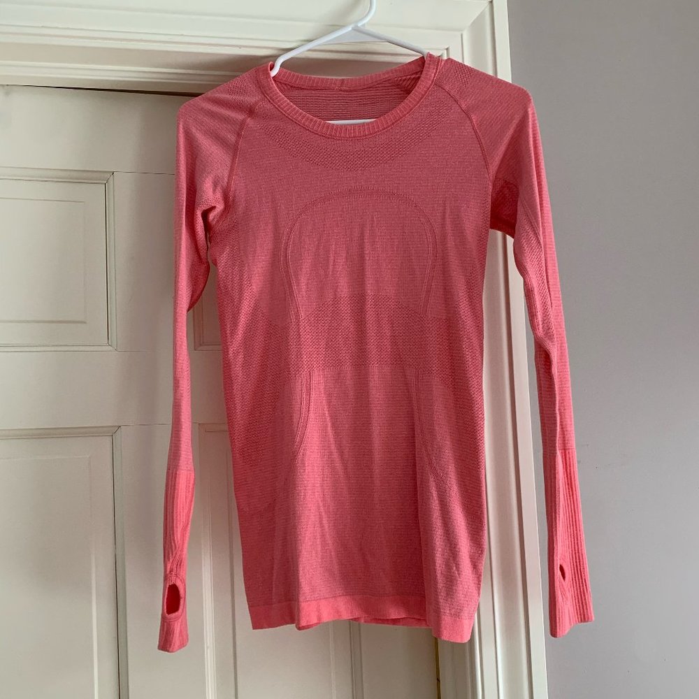 Pink Lululemon Long Sleeve